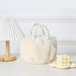 Faux Fur Tote / Crossbody Bag